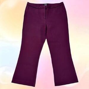 Max & Mia Maroon Cropped Pants